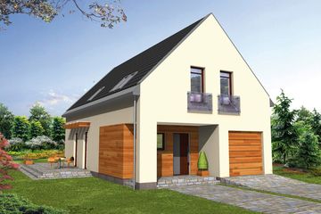  Projekt domu Alfi (WRY1053) - projekt domu parterowego z poddaszem - Zdjęcie 1