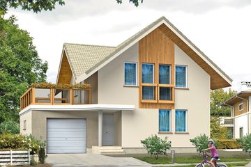  Projekt domu Szafir (BSA1182) - projekt domu parterowego z poddaszem - Zdjęcie 1