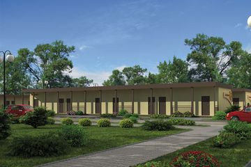  Projekt domu opieki BSC3 budynek socjalny (SLN1401) - projekt domu parterowego - Zdjęcie 1