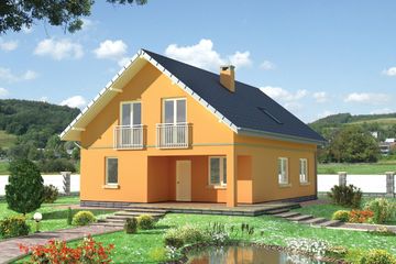  Projekt domu Tamaryszek - murowana – silikaty (KRD2271) - projekt domu parterowego z poddaszem - Zdjęcie 1
