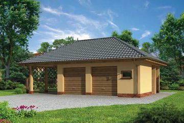  Projekt garażu G179 (SLN1417) - projekt garażu parterowego - Zdjęcie 1