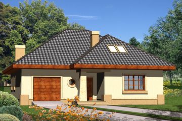  Projekt domu Piasek Pustyni (WRN1013) - projekt domu parterowego z poddaszem - Zdjęcie 1