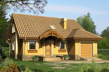  Projekt domu Lapis 2 (WRN1020) - projekt domu parterowego z poddaszem - Zdjęcie 2