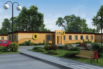  Projekt domu opieki BSC1 budynek socjalny (SLN1398) - projekt domu parterowego - Zdjęcie 1