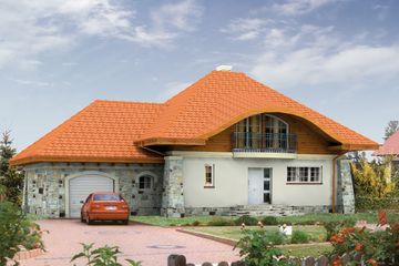  Projekt domu Alfa (BSA1187) - projekt domu parterowego z poddaszem - Zdjęcie 1