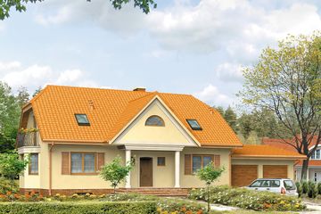  Projekt domu Aura (BSA1188) - projekt domu parterowego z poddaszem - Zdjęcie 1