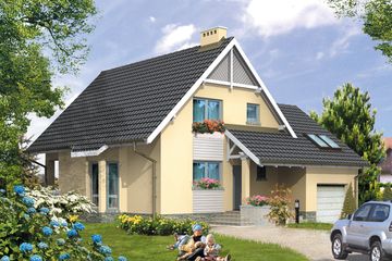  Projekt domu Śnieżynka (BSA1189) - projekt domu parterowego z poddaszem - Zdjęcie 1