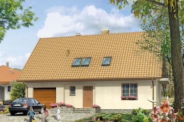  Projekt domu Calineczka (BSA1191) - projekt domu parterowego z poddaszem - Zdjęcie 1