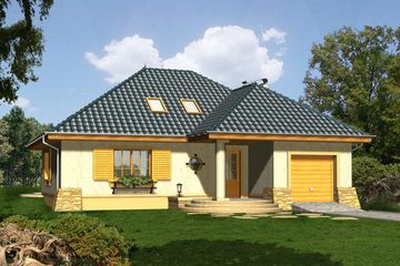  Projekt domu Verona (WRN1021) - projekt domu parterowego z poddaszem - Zdjęcie 1