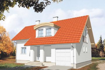  Projekt domu Sigma (KSA1232) - projekt domu parterowego z poddaszem - Zdjęcie 2