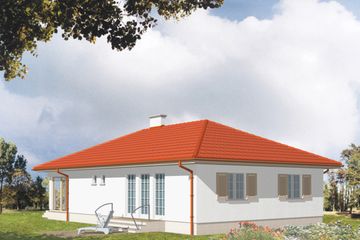  Projekt domu Pionier (KSA1236) - projekt domu parterowego - Zdjęcie 1