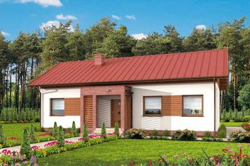  Projekt domu Bellona (SLN1579) - projekt domu parterowego - Zdjęcie 1