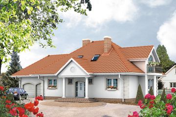  Projekt domu Ballada (BSA1019) - projekt domu parterowego z poddaszem - Zdjęcie 1