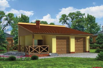  Projekt grilla / wędzarni G187 projekt z wędzarnią (SLN1424) - projekt grilla parterowego - Zdjęcie 1