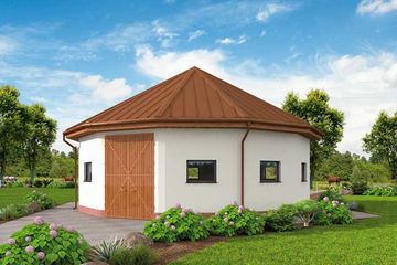  Projekt lonżowni S47 Lonżownia (SLN1575) - projekt lonżowni parterowego - Zdjęcie 1