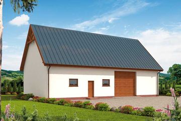  Projekt garażu G240a (SLN1576) - projekt garażu parterowego - Zdjęcie 1