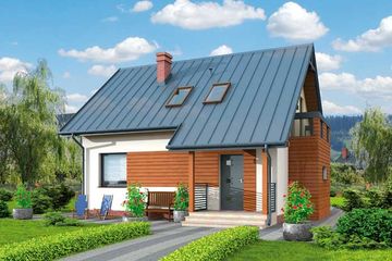  Projekt domu Miluza (SLN1578) - projekt domu parterowego z poddaszem - Zdjęcie 1