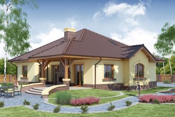  Projekt domu Ramzes (WRW1009) - projekt domu parterowego - Zdjęcie 1