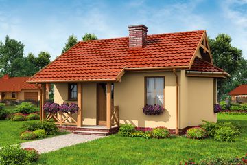  Projekt domu letniskowego Limone dom letniskowy (SLN1456) - projekt domu letniskowego parterowego - Zdjęcie 1