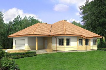  Projekt domu Hobbit III 2G (BSB1025) - projekt domu parterowego - Zdjęcie 1