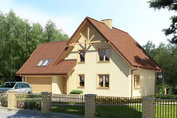  Projekt domu Wezyr II 2G (BSB1028) - projekt domu parterowego z poddaszem - Zdjęcie 1