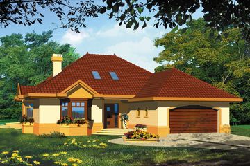  Projekt domu Arjuna II (WRH1048) - projekt domu parterowego - Zdjęcie 1