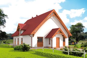  Projekt stajni S49 Stajnia dla koni - 6 boksów (SLN1745) - projekt stajni parterowego - Zdjęcie 1