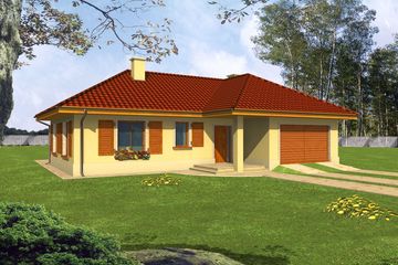  Projekt domu Miranda (WRY1029) - projekt domu parterowego - Zdjęcie 1