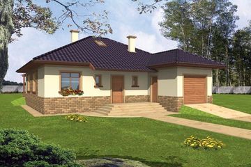  Projekt domu Nikola (WRY1030) - projekt domu parterowego - Zdjęcie 1