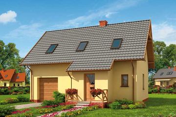  Projekt domu Ottawa (SLN1441) - projekt domu parterowego z poddaszem - Zdjęcie 1