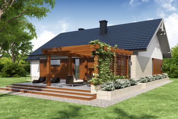  Projekt domu Gorgiasz (WRW1120) - projekt domu parterowego - Zdjęcie 1