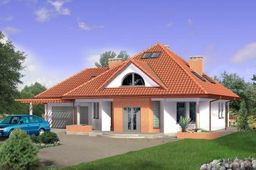  Projekt domu Pinokio II 2G (BSB1021) - projekt domu parterowego z poddaszem - Zdjęcie 1