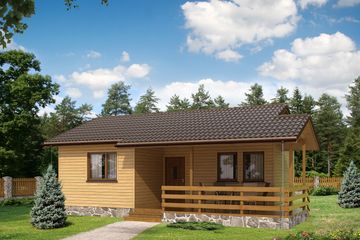  Projekt domu letniskowego Best dr-S (BSA1057) - projekt domu parterowego - Zdjęcie 1