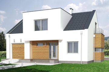  Projekt domu Pola A (WRD1609) - projekt domu parterowego z poddaszem - Zdjęcie 1