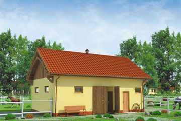  Projekt budynku gospodarczego BGS1 Budynek gospodarczy (SLN1754) - projekt budynku parterowego - Zdjęcie 1