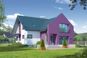  Projekt domu Olkusz 31 plus (KRP1339) - projekt domu parterowego z poddaszem - Zdjęcie 1