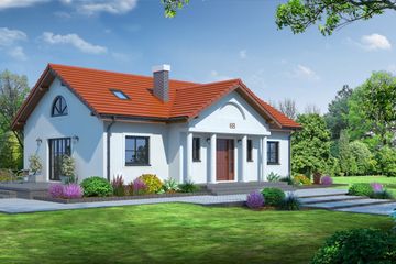  Projekt domu Chmielów tb (KRP1397) - projekt domu parterowego - Zdjęcie 1