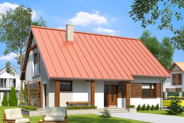  Projekt domu Jesion NF40 (BSA1933) - projekt domu parterowego z poddaszem - Zdjęcie 1
