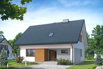  Projekt domu Indygo (BSA1592) - projekt domu parterowego z poddaszem - Zdjęcie 1
