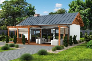  Projekt domu letniskowego Belo Horizonte dom letniskowy (SLN1771) - projekt domu letniskowego parterowego - Zdjęcie 1