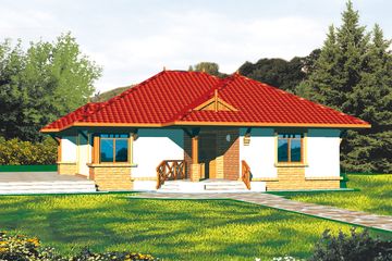  Projekt domu Weronika (WRC2402) - projekt domu parterowego - Zdjęcie 1