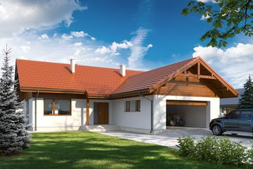  Projekt domu Bilbo 2 (BSE1031) - projekt domu parterowego - Zdjęcie 1