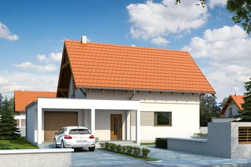  Projekt domu Zeo NF40 (BSA1952) - projekt domu parterowego z poddaszem - Zdjęcie 1