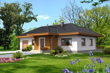  Projekt domu Loyola DCB93 (WOB1488) - projekt domu parterowego - Zdjęcie 1