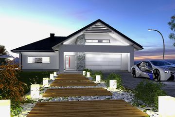  Projekt domu Portland (BBE1027) - projekt domu parterowego - Zdjęcie 1