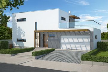  Projekt domu Belfast III DCP268b (WOB1497) - projekt domu z pełnym piętrem - Zdjęcie 1