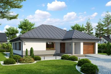  Projekt domu Luzzi (KRH1330) - projekt domu parterowego - Zdjęcie 1