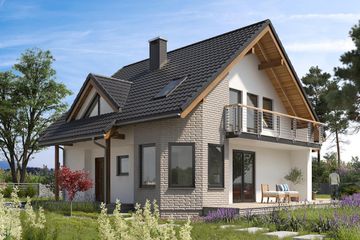  Projekt domu Majka Solo (1166) (KRD2131) - projekt domu parterowego z poddaszem - Zdjęcie 1