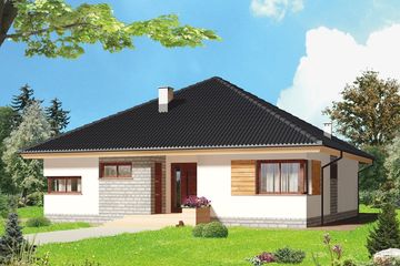  Projekt domu Lupin paliwo stałe (WOE1047) - projekt domu parterowego - Zdjęcie 1
