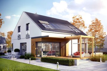  Projekt domu Edgar II G2 energo (WRC2418) - projekt domu parterowego z poddaszem - Zdjęcie 1